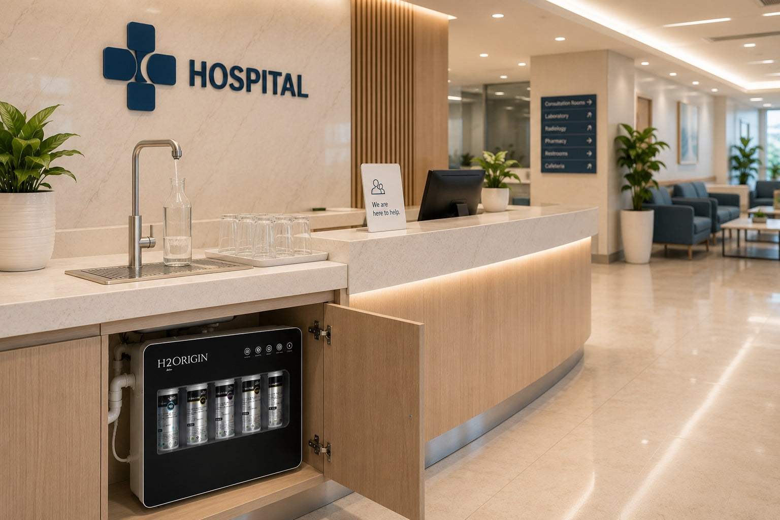Modern hospital space