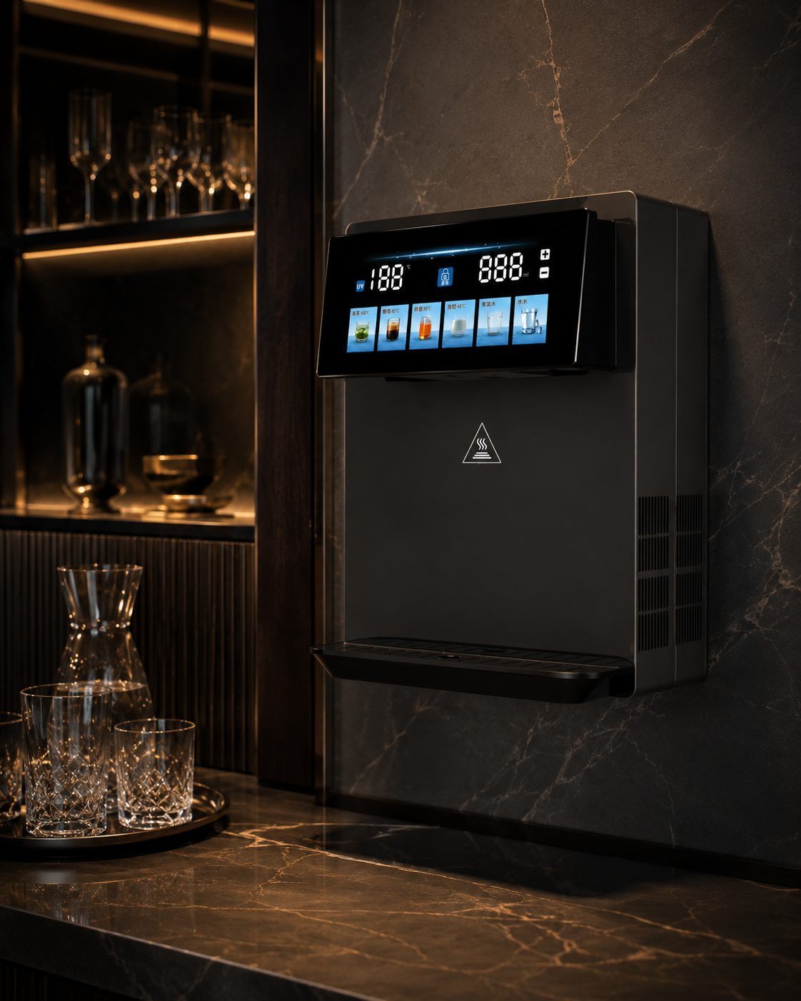 Wall-Hanging Hot & Cold Dispenser
