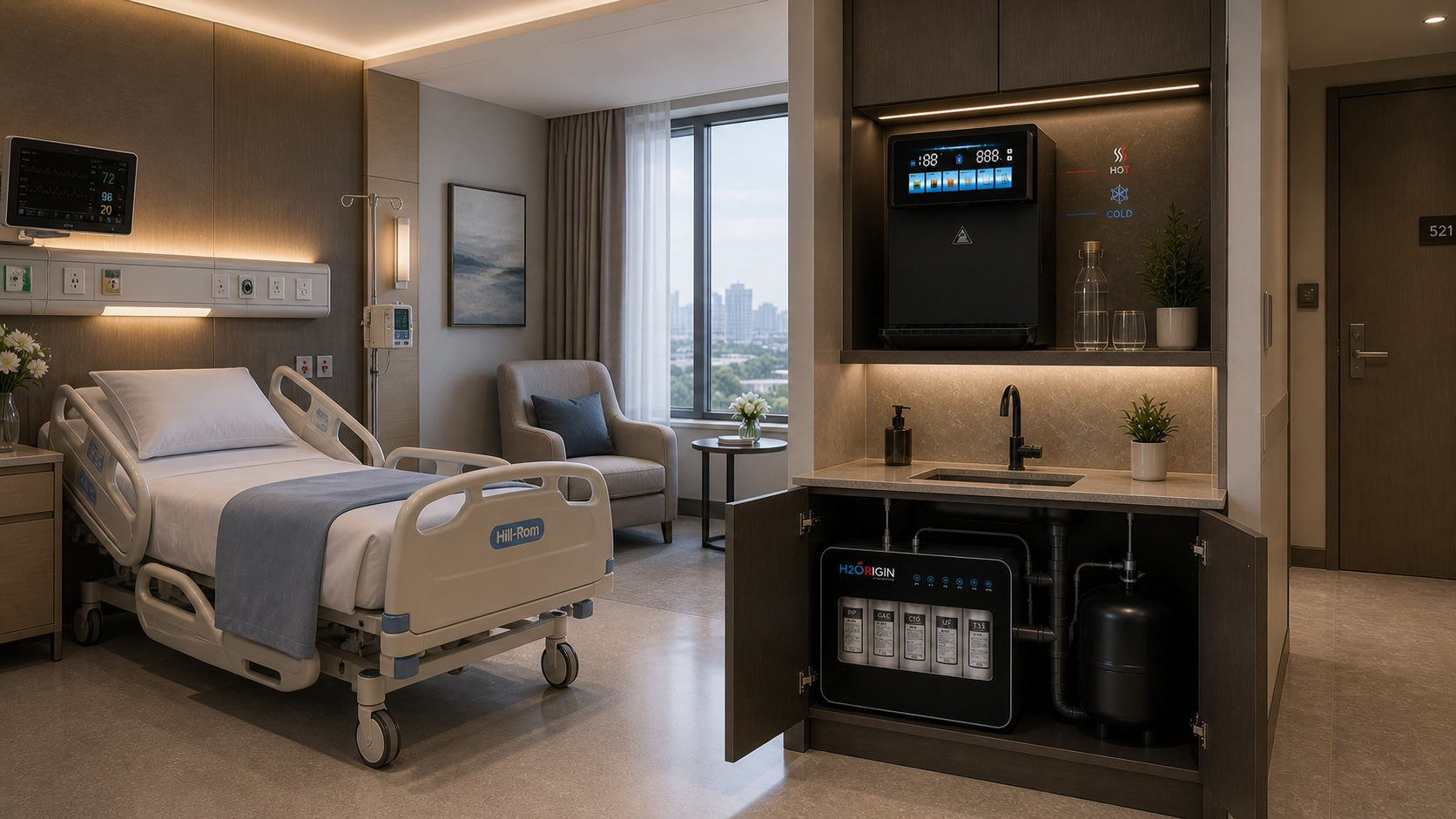 Hospital water solution