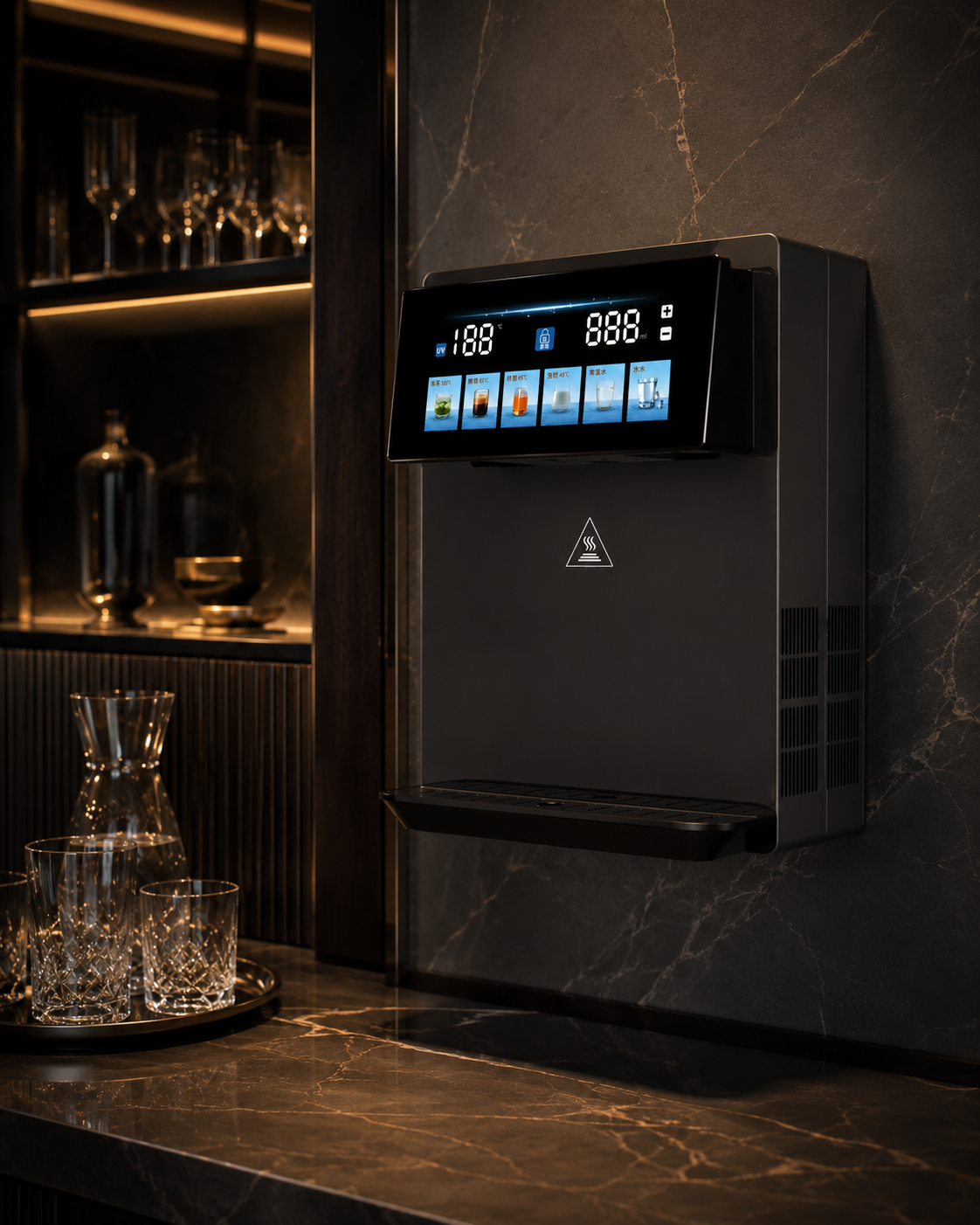 Wall-Hanging Hot & Cold Dispenser
