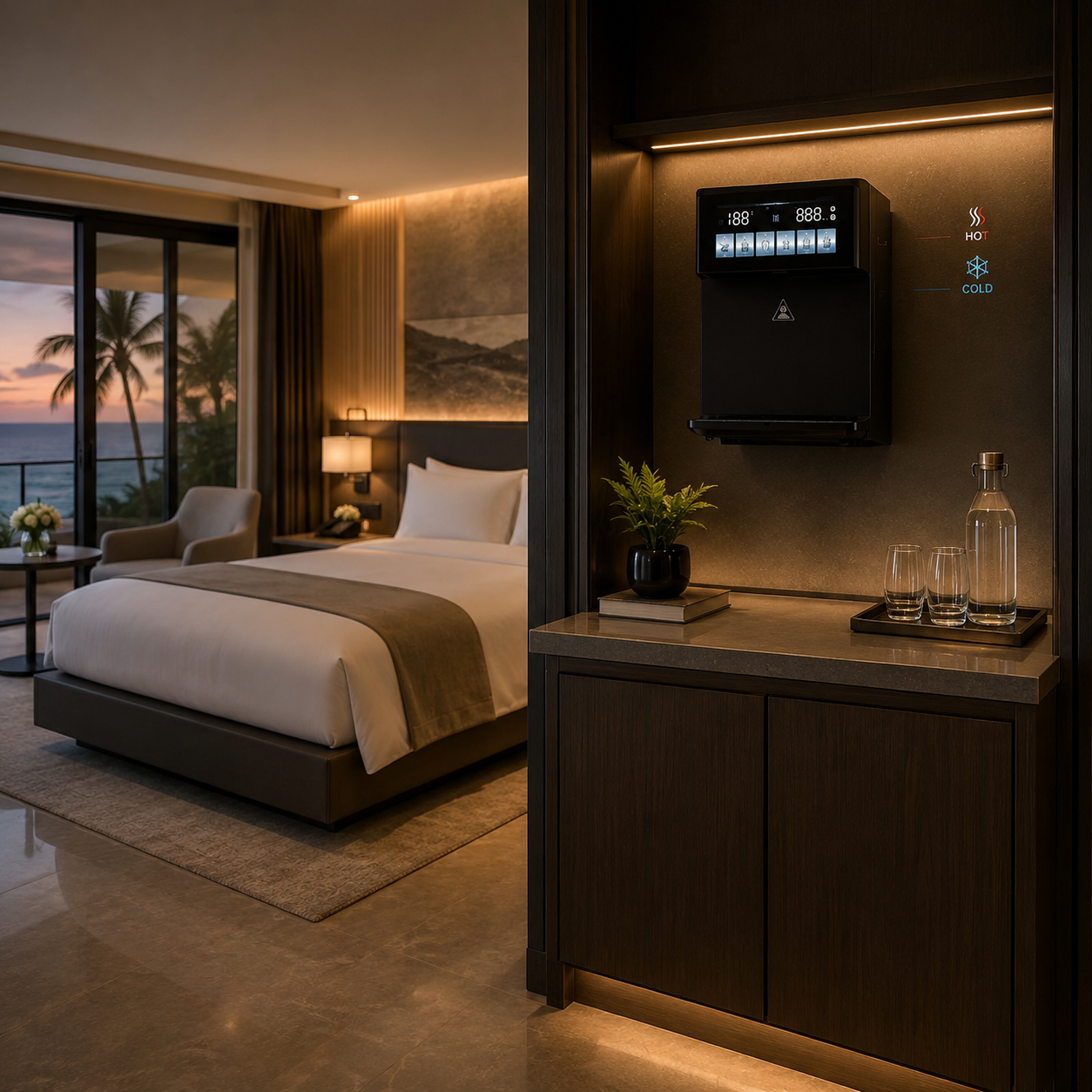 H2Oorigin Vera suited to hotel guest rooms and suites